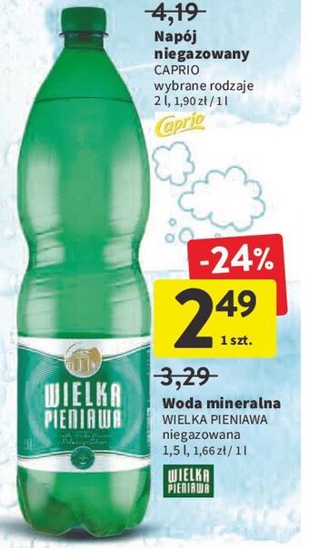 Intermarche Woda lecznicza Wielka Pieniawa oferta
