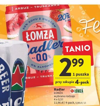 Intermarche Piwo Łomża Radler 0.0% Arbuz I Truskawka oferta
