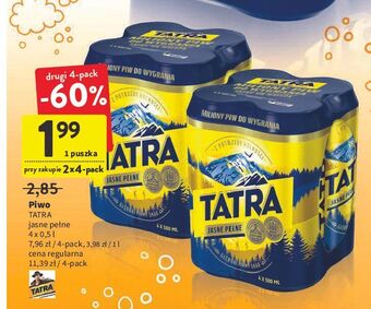 Intermarche Piwo Tatra Jasne Pełne oferta
