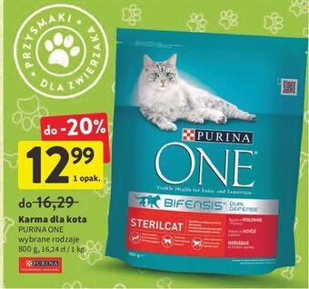Intermarche Karma dla kota sterilcat wołowina i pszenica Purina One oferta