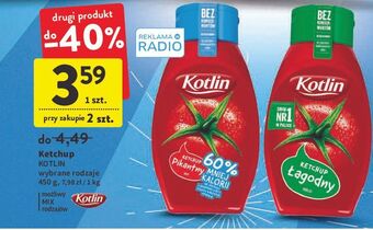 Intermarche Ketchup pikantny 60% mniej kalorii Kotlin oferta