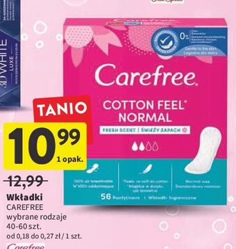 Intermarche Wkładki cotton feel normal Carefree oferta