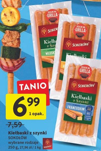 Intermarche Kiełbaski z szynki w stylu włoskim Sokołów oferta