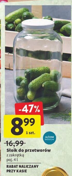 Intermarche Słoik 4 l Altom Design oferta