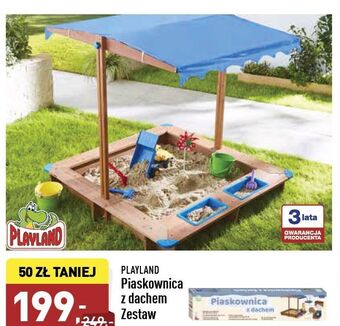 ALDI Piaskownica z dachem Playland oferta