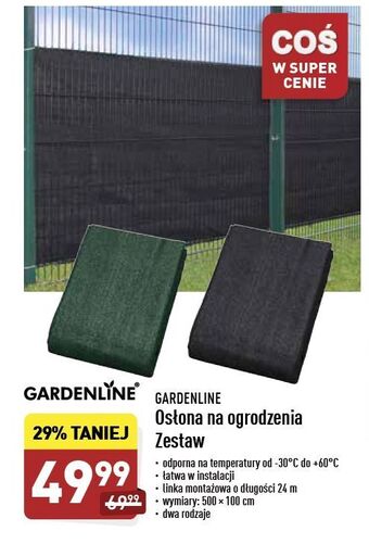 ALDI Osłona ogrodzeniowa 500 x 100 cm Garden Line oferta