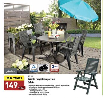 ALDI Krzesło ogrodowe Belavi oferta