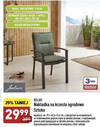 ALDI Nakładka na krzesło Belavi oferta