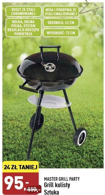 ALDI Grill kulisty śr. 42 cm Master Party oferta