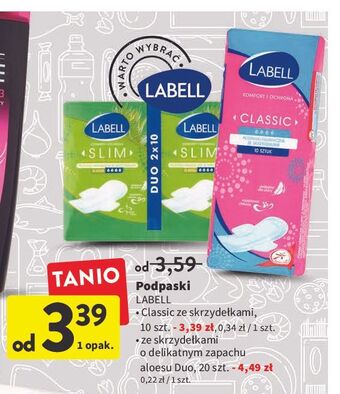 Intermarche Podpaski higieniczne slim Labell oferta
