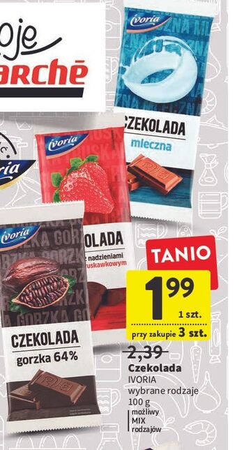 Intermarche Czekolada gorzka Ivoria oferta