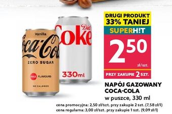 Dealz Napój Coca-Cola Zero Vanilla oferta
