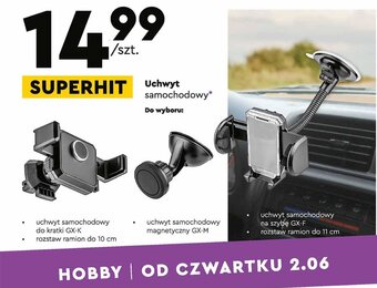 Biedronka Uchwyt samochodowy do kratki wentylacyjnej na smartfon oferta