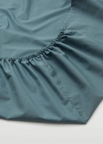 MANGO Prześcieradło spodnie z bawełnianego perkalu (300 tc) 180 x 200 x 30 cm oferta