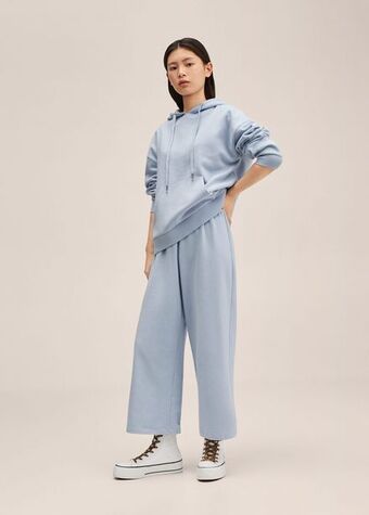 MANGO Spodnie culotte z dzianiny oferta
