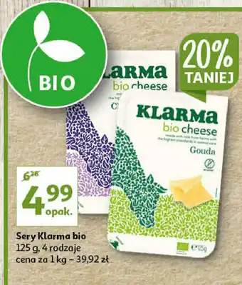 Auchan Ser gouda bio 1 SZT 125 G oferta