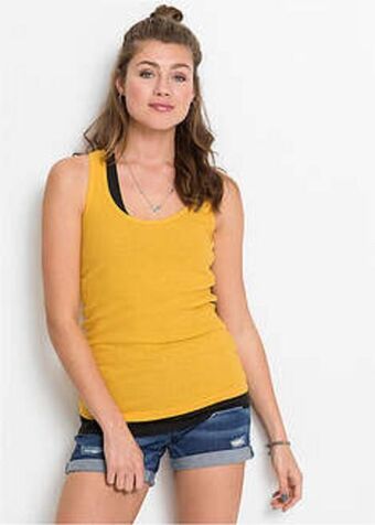 BonPrix Top w prążek (2 szt. w opak.) oferta