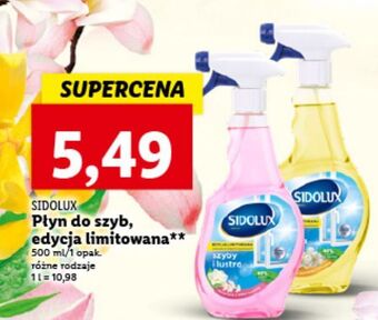 Lidl Płyn do szyb flower Sidolux Crystal oferta