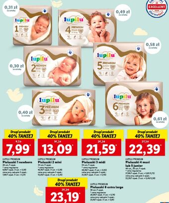 Lidl Pieluchy midi 3 Lupilu Premium oferta