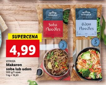 Lidl Makaron udon noodles Vitasia oferta