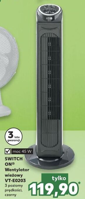 Kaufland Wentylator wieżowy vt-e0203 Switch On oferta