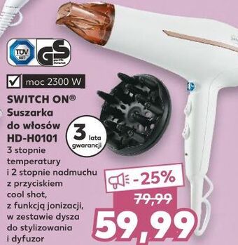 Kaufland Suszarka do włosów hd-h0101 Switch On oferta