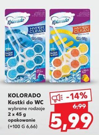 Kaufland Kostka do wc citrus fizz Kolorado Hyper Clean oferta
