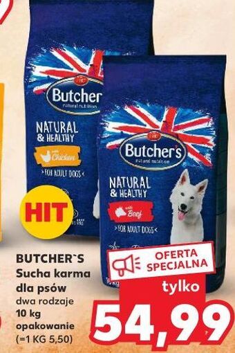 Kaufland Karma dla psa z wołowiną Butcher's Natural & Healthy oferta