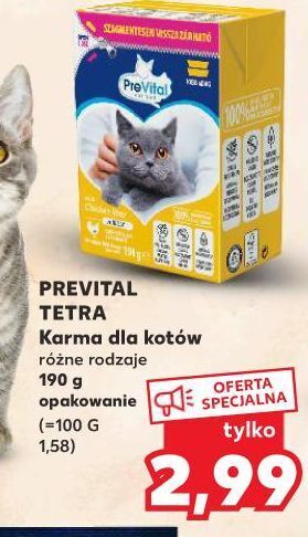 Kaufland Karma dla kota z kurczakiem Prevital oferta