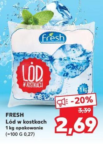 Kaufland Lód w kostkach Fresh oferta