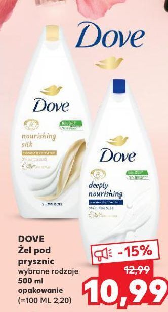 Kaufland Żel pod prysznic Dove Nourishing Silk oferta