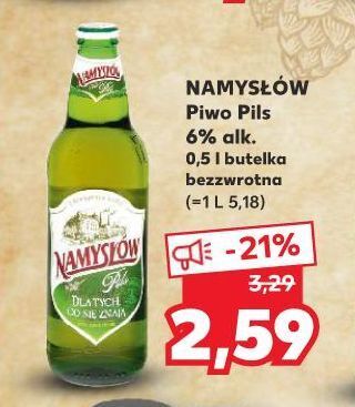 Kaufland Piwo Namysłów Pils oferta