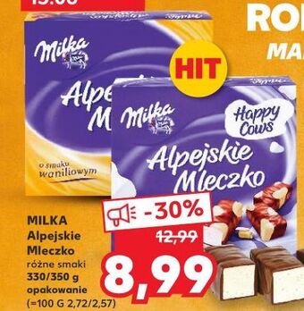Kaufland Czekoladki waniliowe Milka Alpejskie Mleczko oferta