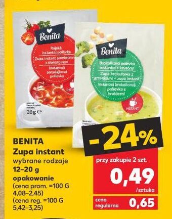 Kaufland Zupa pomidorowa z makaronem Benita oferta