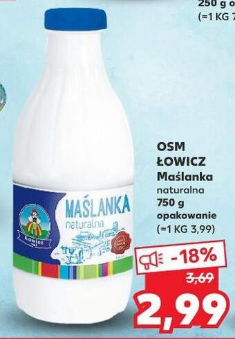 Kaufland Maślanka naturalna Łowicz 1906 Łowicka oferta