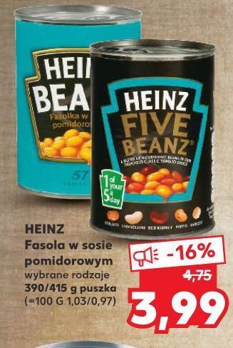 Kaufland Fasolka w sosie pomidorowym Heinz oferta