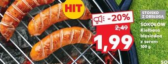 Kaufland Kiełbasa biesiadna z serem Sokołów oferta