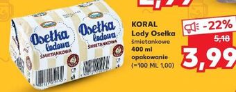 Kaufland Lód osełka śmietankowa Koral Osełka Lodowa oferta