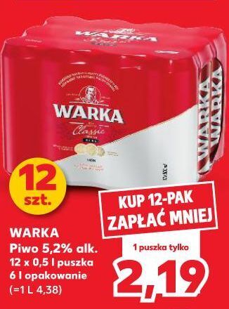 Kaufland Piwo Warka oferta
