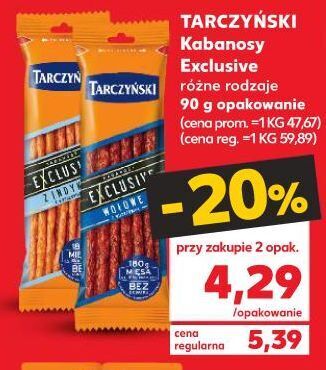Kaufland Kabanosy wołowe Tarczyński Kabanos Exclusive oferta