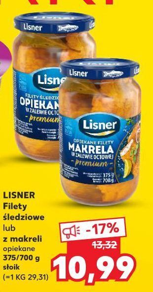 Kaufland Śledź opiekany w zalewie octowej Lisner oferta