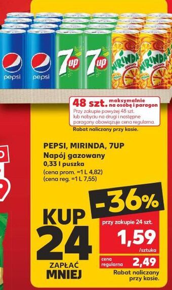 Kaufland Napój orange Mirinda oferta