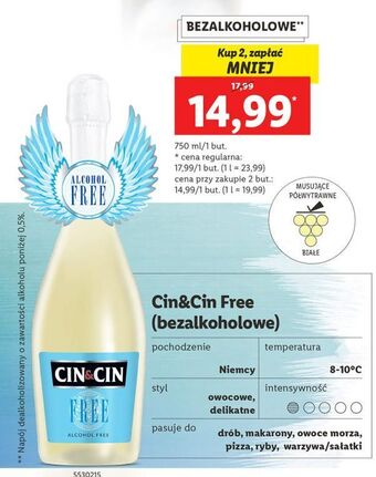 Lidl Wino Cin&Cin Free oferta