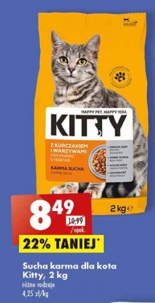 Biedronka Karma dla kota z kurczakiem i warzywami Kitty oferta