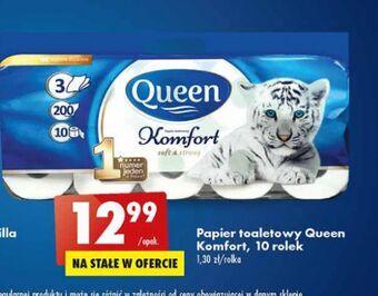 Biedronka Papier toaletowy komfort Queen oferta