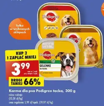 Biedronka Karma dla psa pro na stawy z rybą Pedigree Extra Vital oferta