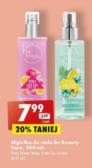Biedronka Mgiełka do ciała peony dream Be Beauty Care oferta