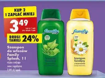 Biedronka Szampon rumiankowy Family Splash oferta