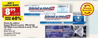 Biedronka Pasta do zębów perfection charcoal Blend-A-Med 3D White Luxe oferta