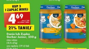 Biedronka Obiadek risotto z indykiem i warzywami Gerber Junior oferta